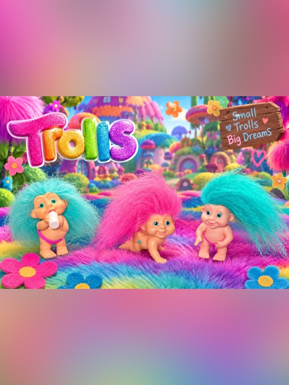 1991 Applause Magic Troll Doll Baby